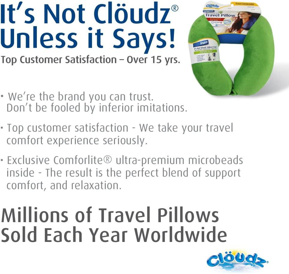 Microbead Travel Neck Pillow - Blue