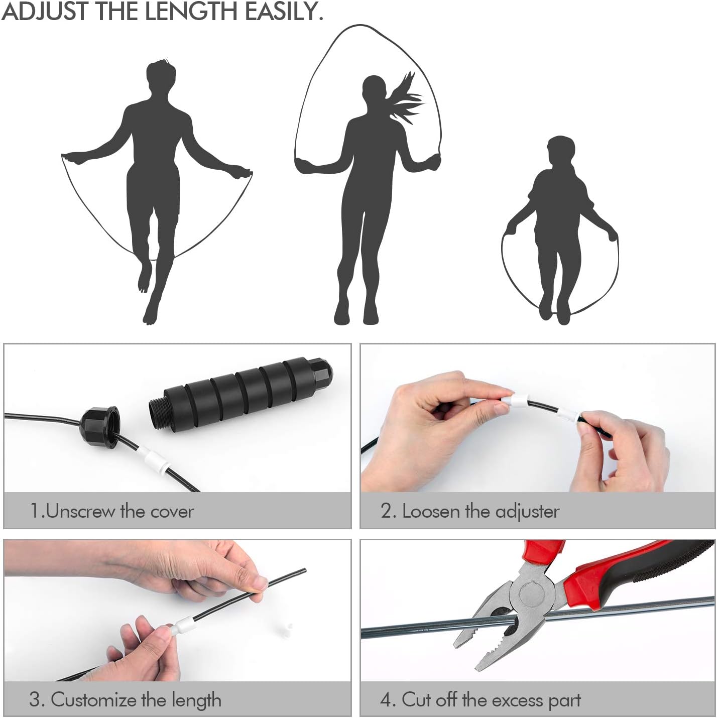 Jump Rope, Tangle-Free Rapid Speed Jumping Rope