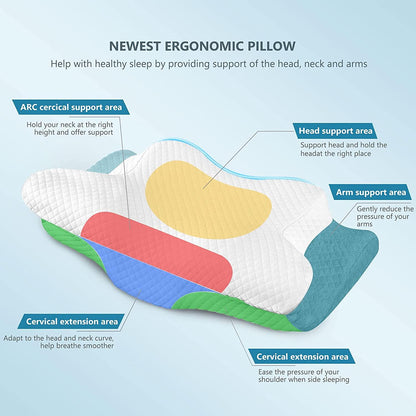 Adjustable Cervical Memory Foam Pillow