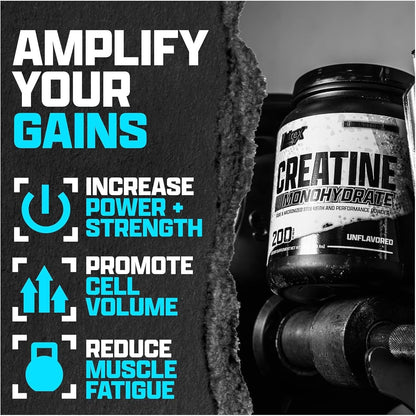 Nutrex Creatine Monohydrate 1KG, 200 Servings, Unflavored