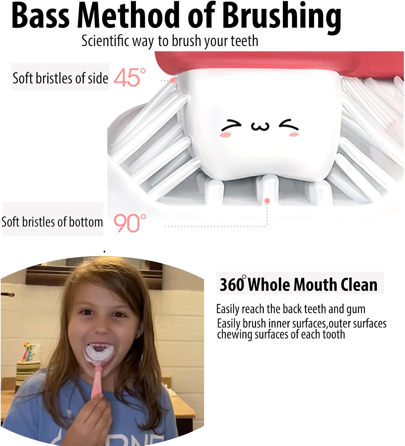 U-Shaped Kids Toothbrush – 3-Pack Soft Silicone