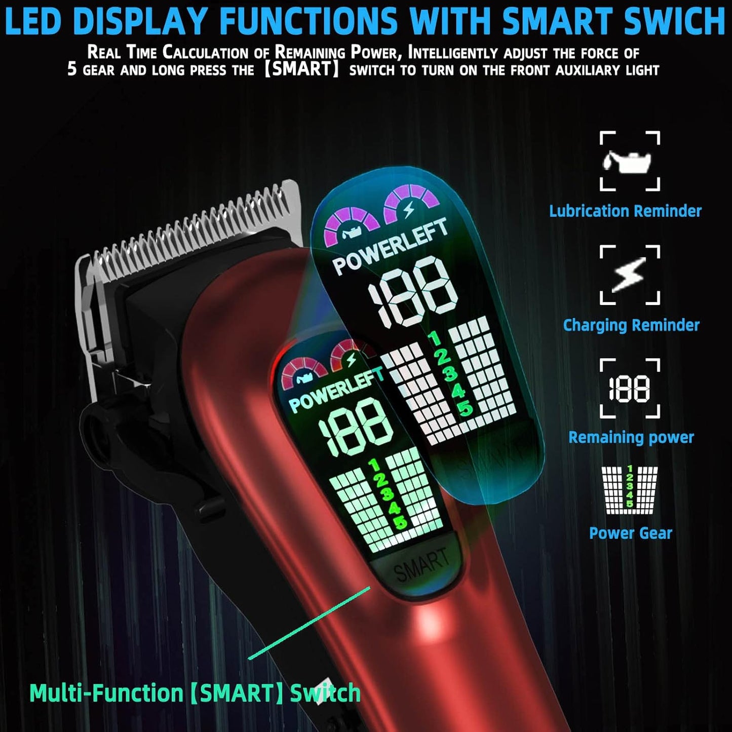 TCMKY Professional Hair Clippers for Men