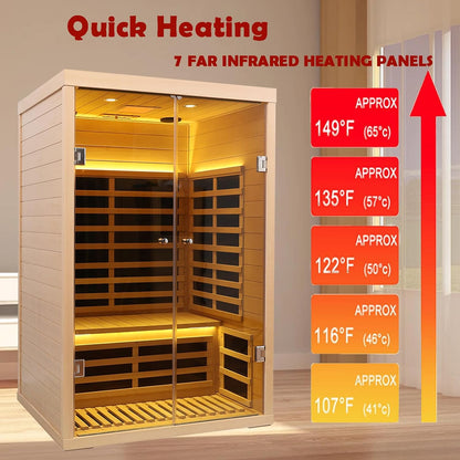 Hemlock 2 Person Low EMF Far Infrared Sauna