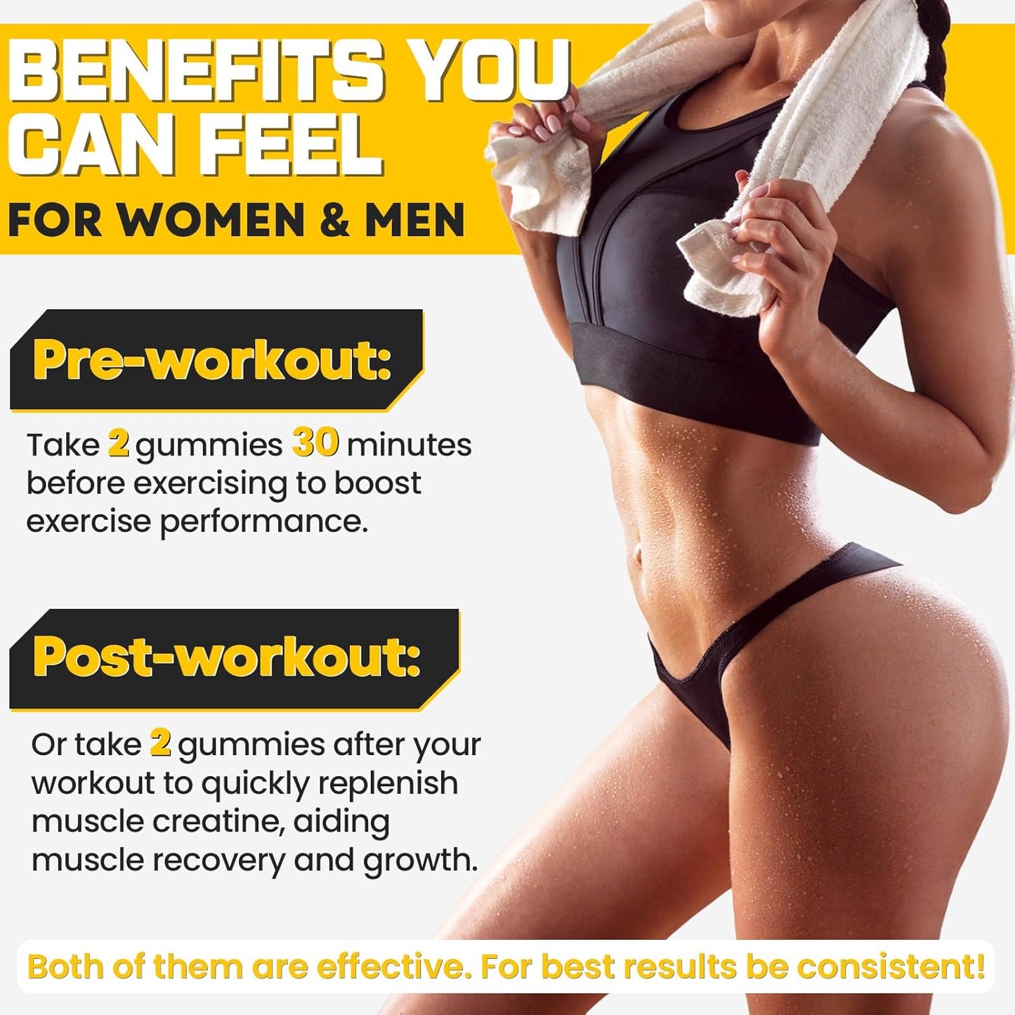 Sugar-Free Creatine Monohydrate Gummies