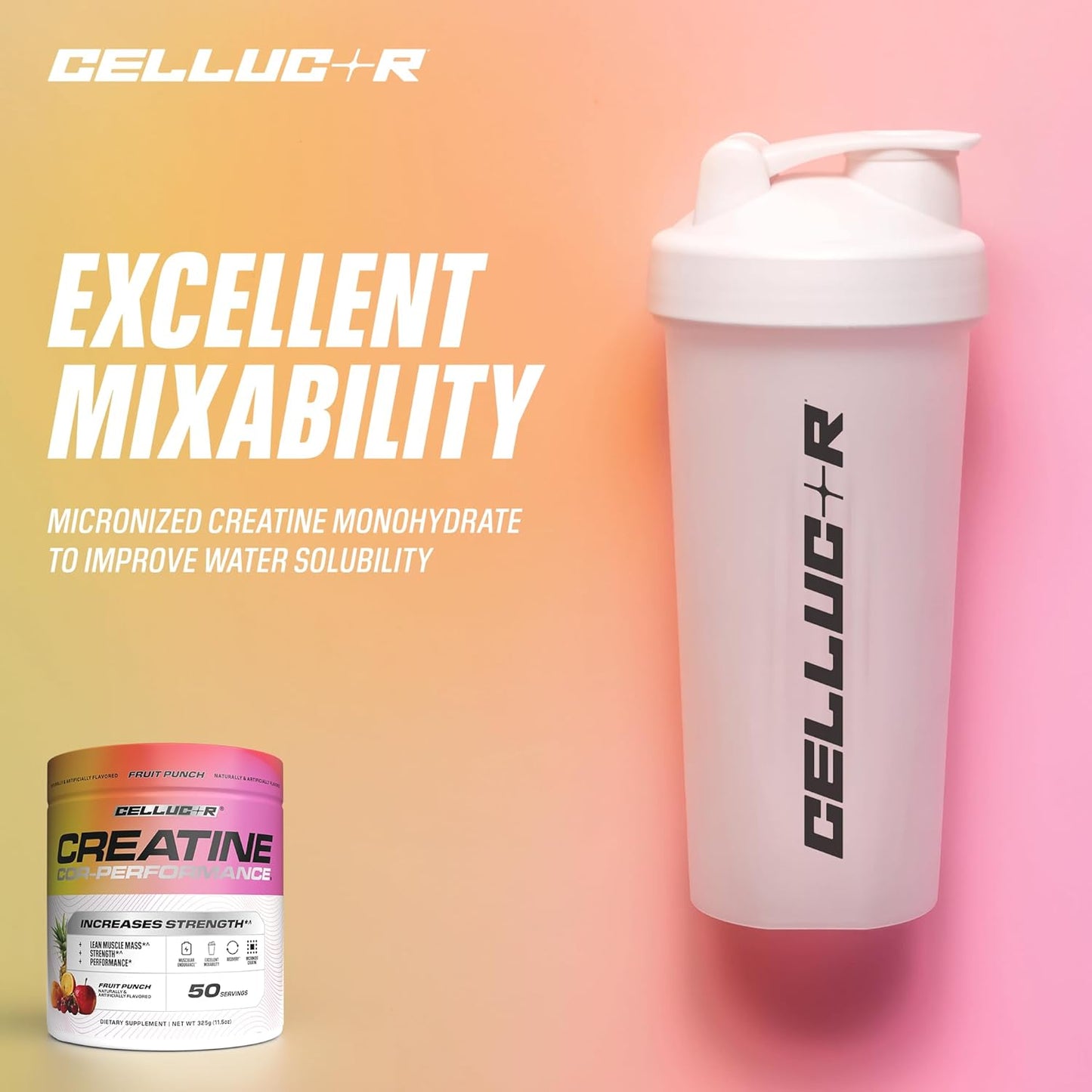 Cellucor Creatine Powder, 50 Fruit Punch