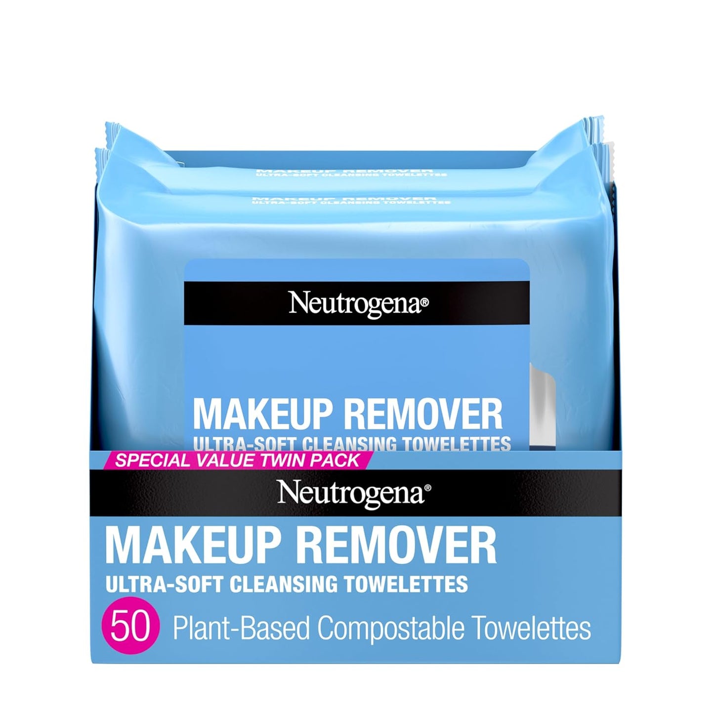 Neutrogena Makeup Remover Wipes, Daily Facial Cleanser