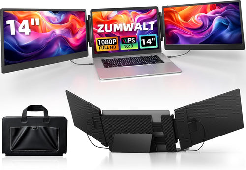 ZUMWALT 14" Triple Laptop Screen Extende