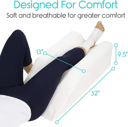 Xtra-Comfort Leg Elevation Pillow - White