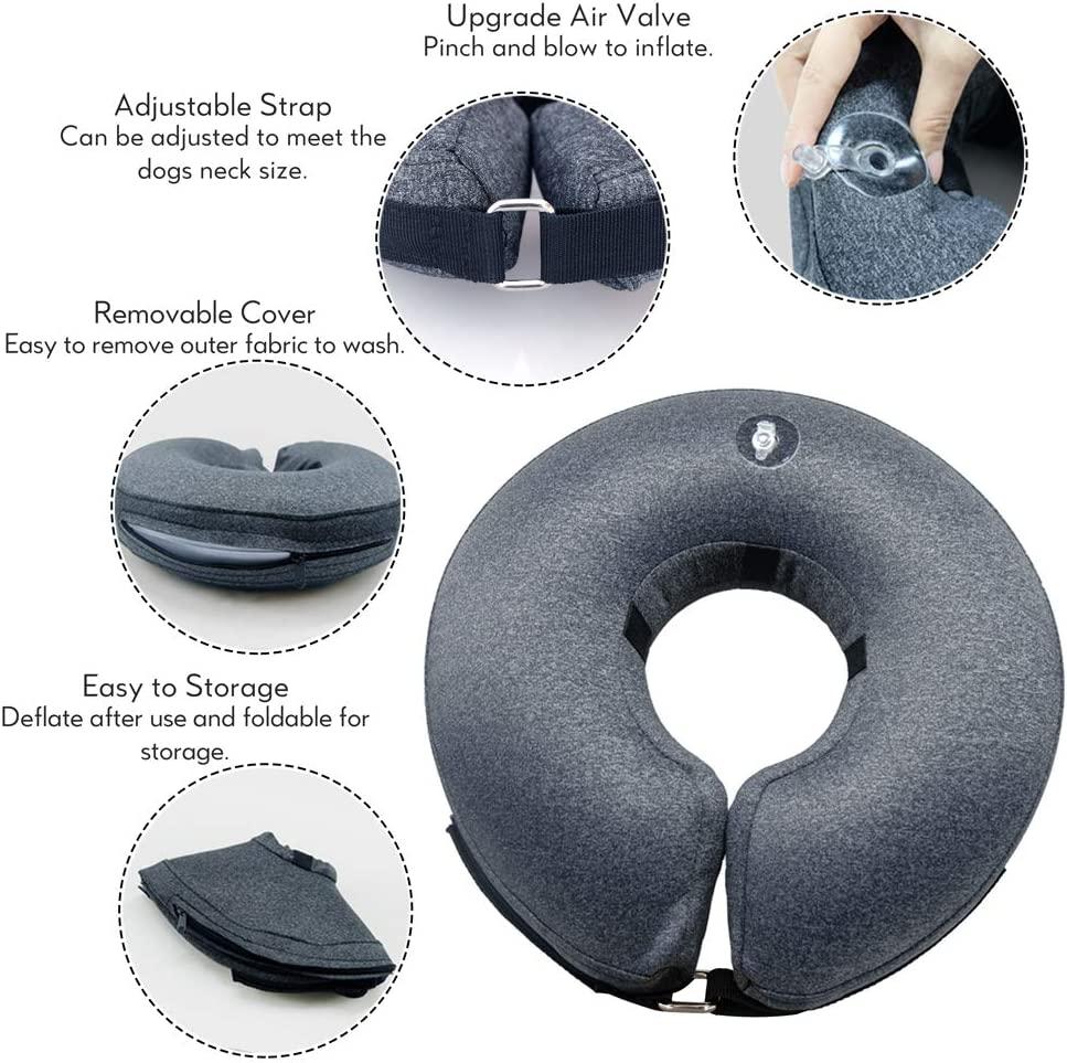 Dog Cone Collar - Grey, X-Large