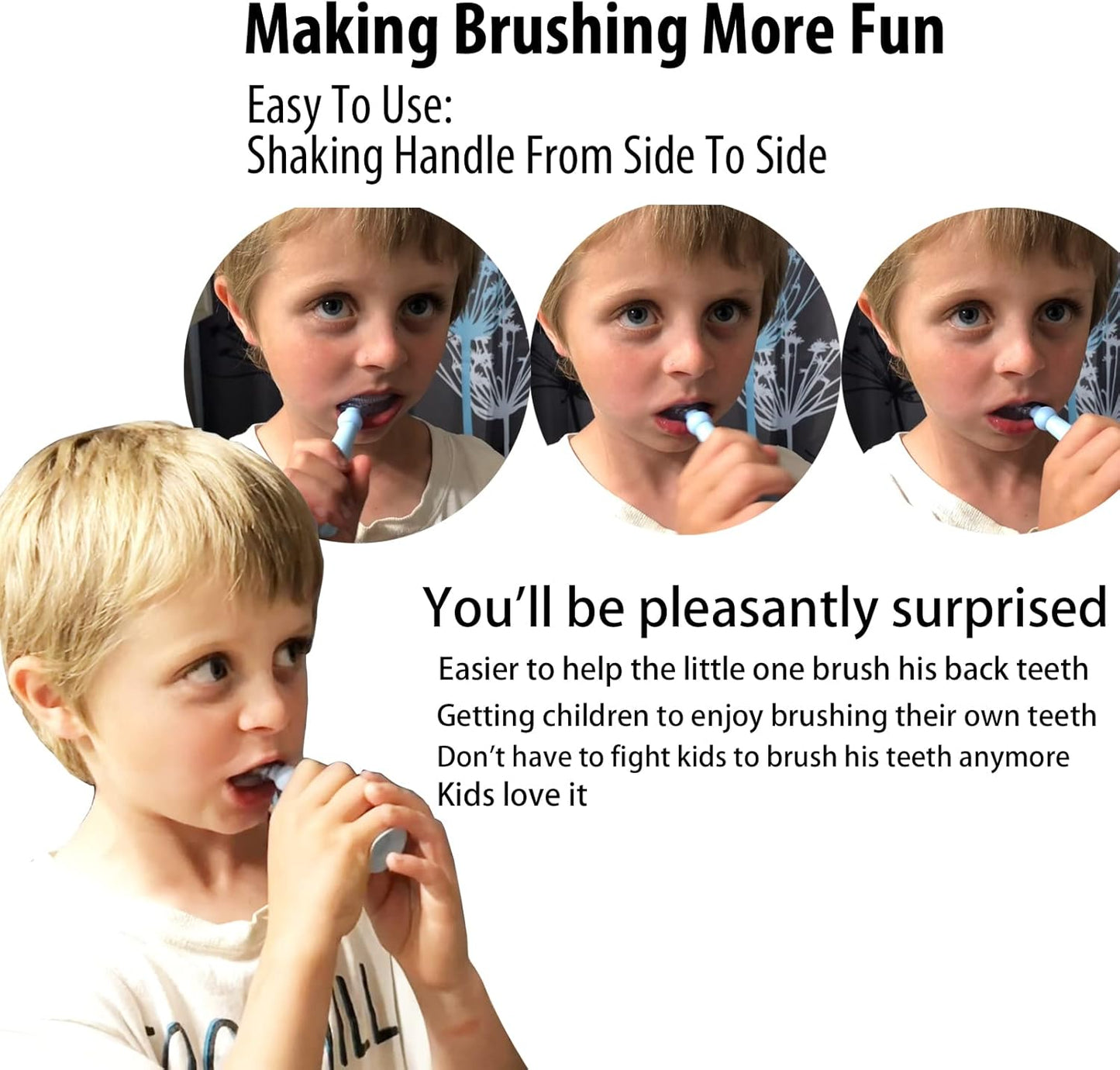 U-Shaped Kids Toothbrush – 3-Pack Soft Silicone