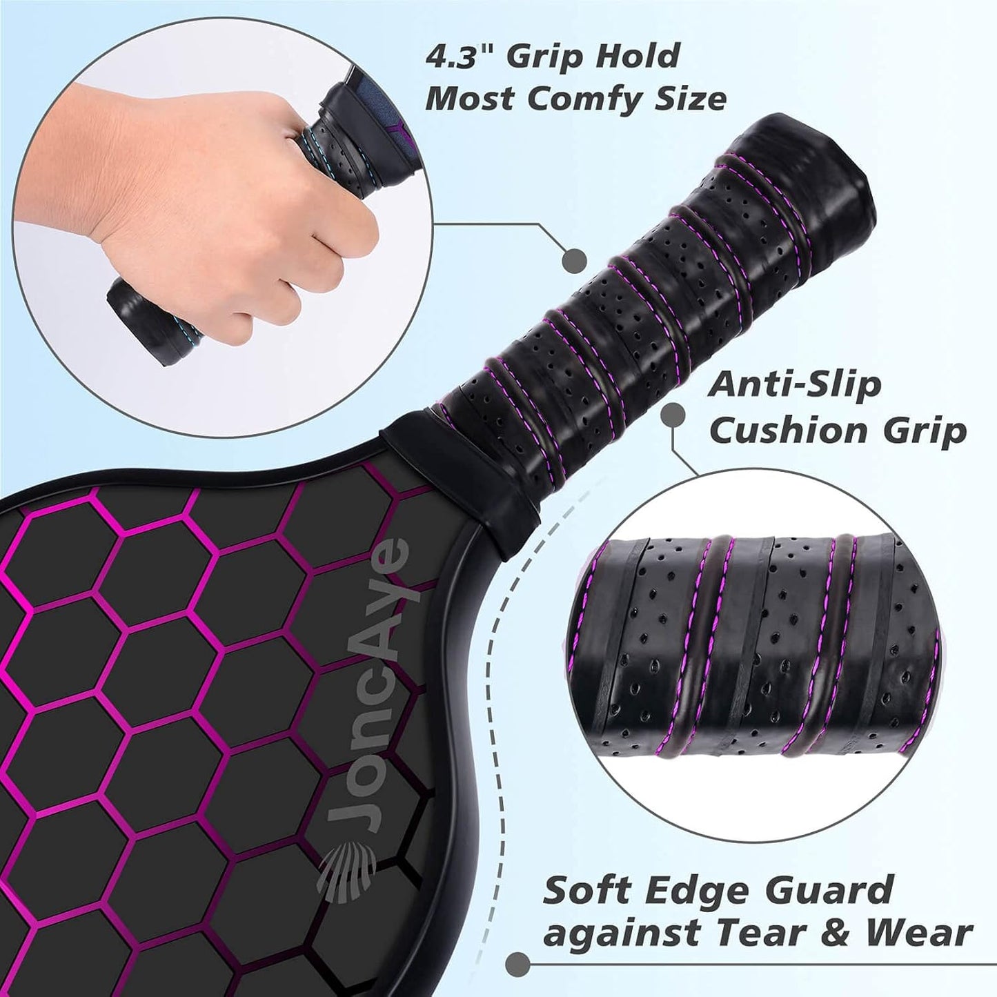 Pickleball-Paddles-Set of 4 or 2 Rackets by JoncAye