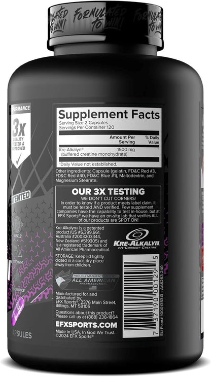 EFX Sports Kre-Alkalyn EFX – pH-Correct Creatine
