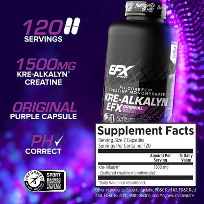 EFX Sports Kre-Alkalyn EFX – pH-Correct Creatine