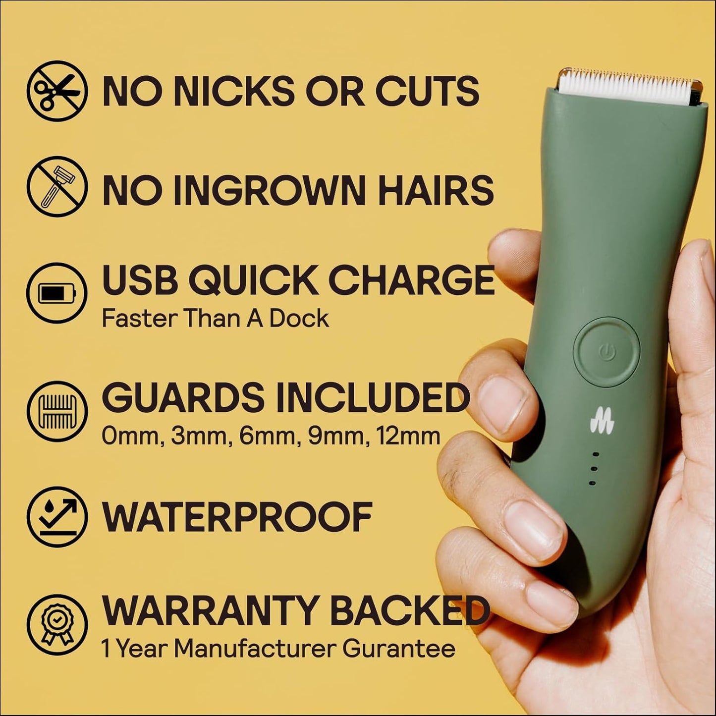Waterproof Groin & Body Trimmer