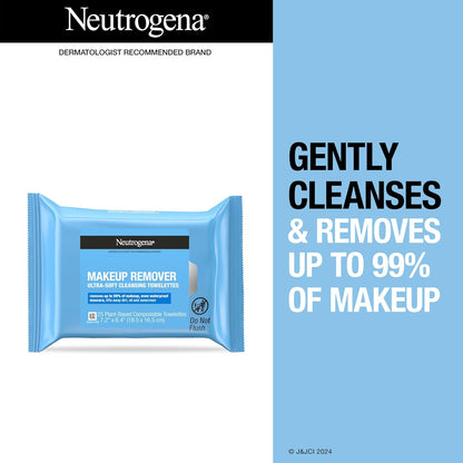 Neutrogena Makeup Remover Wipes, Daily Facial Cleanser