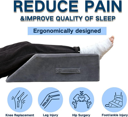 Velvet Leg Pillow - Dark Grey
