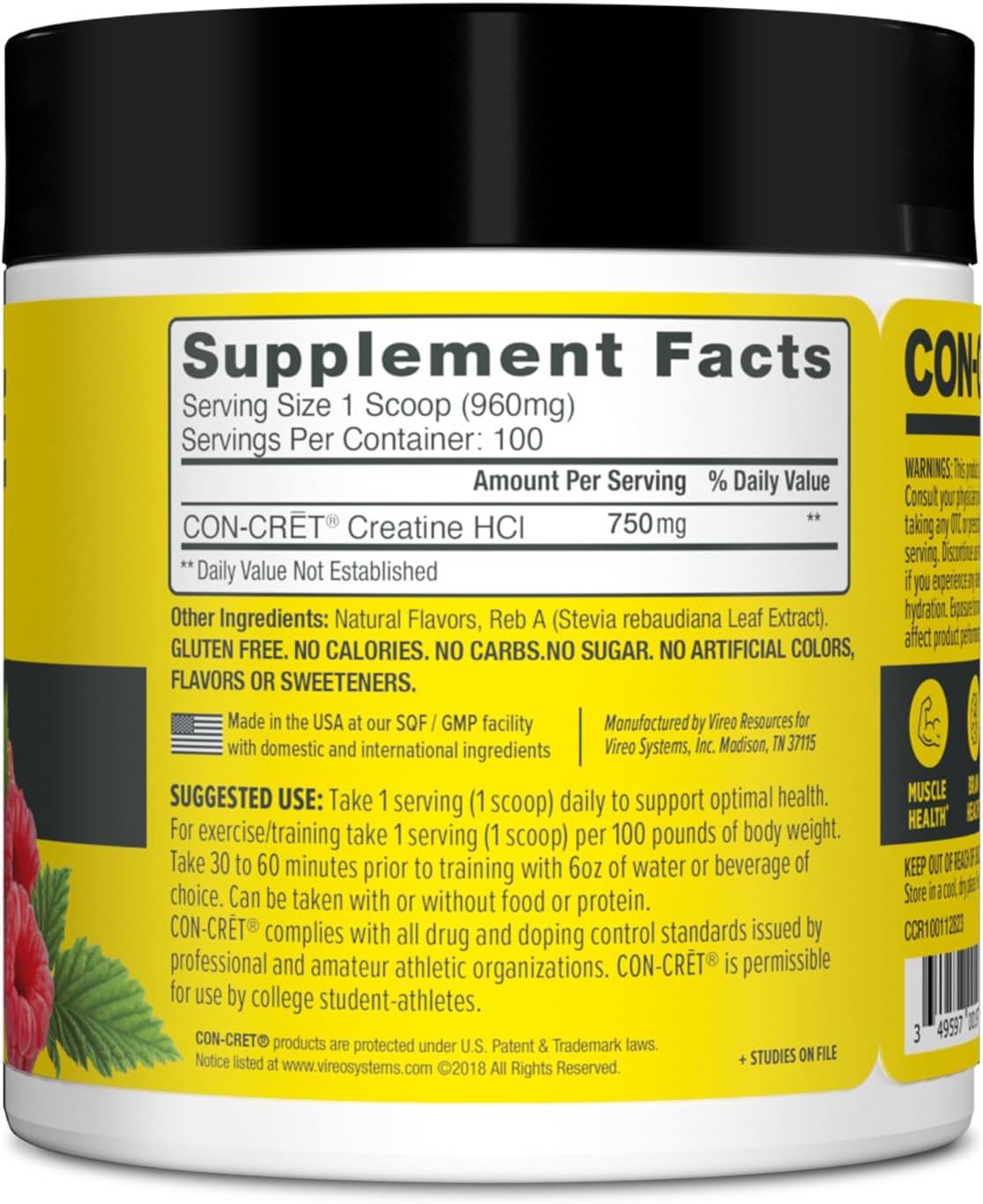 CON-CRET Creatine HCl Powder