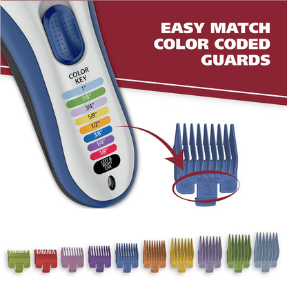 Wahl Color Pro Cordless Hair Clipper, Rechargeable, 9649P