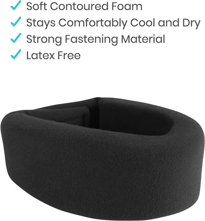 Neck Brace - Foam Cervical Collar, Black