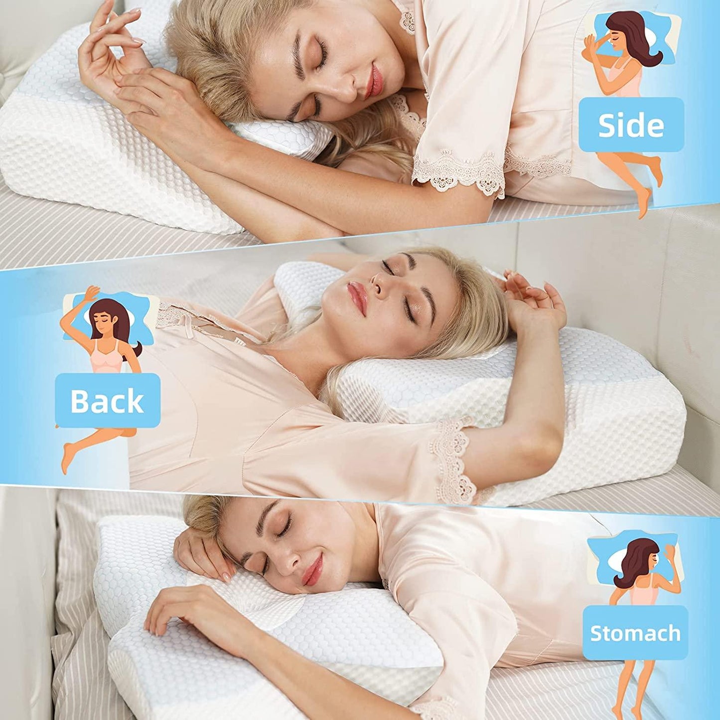 Memory Foam Pillow - Cervical & Neck Pain Relief