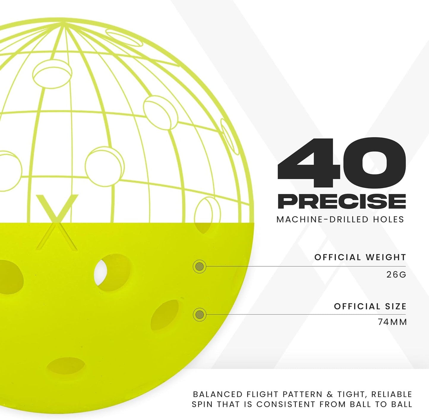 Franklin Sports X-40 Outdoor Pickleballs