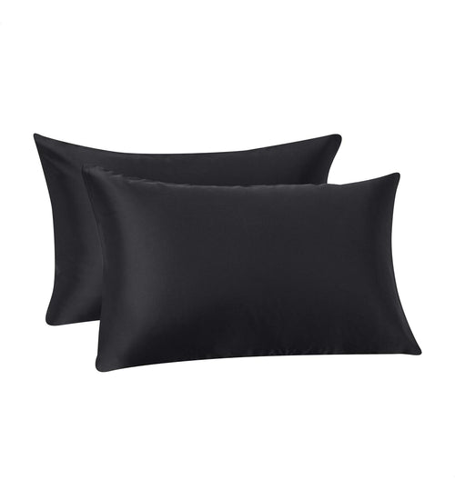 Satin Pillowcases – 2-Pack Black