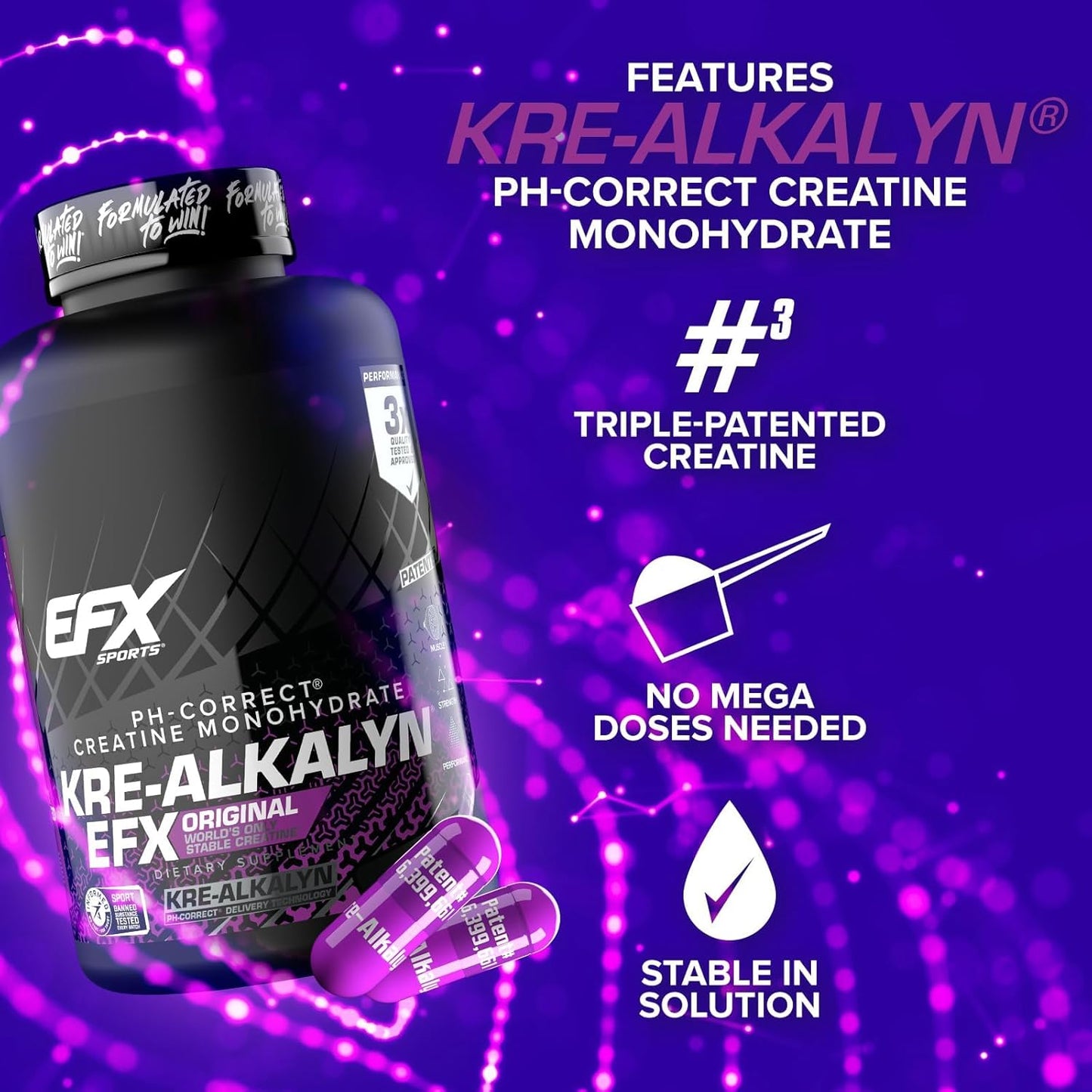 EFX Sports Kre-Alkalyn EFX – pH-Correct Creatine