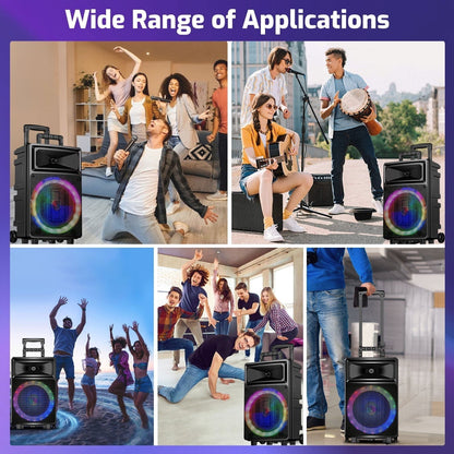 Seenda Karaoke Machine with 2 Wireless Microphones