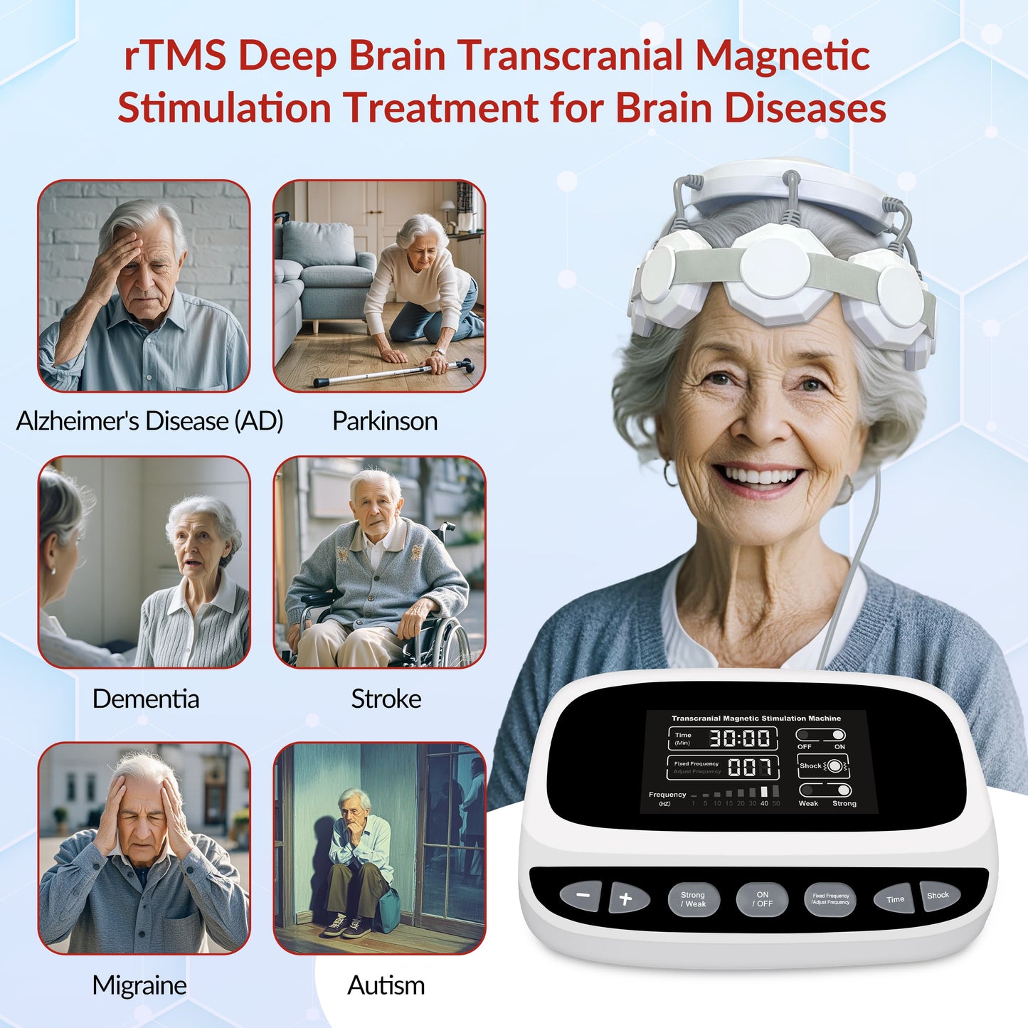 ZJKC TMS Treatment for Depression Parkinson's Deep