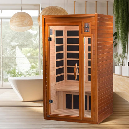 DYNAMIC SAUNAS 2-Person Home Sauna with Infrared Lighting
