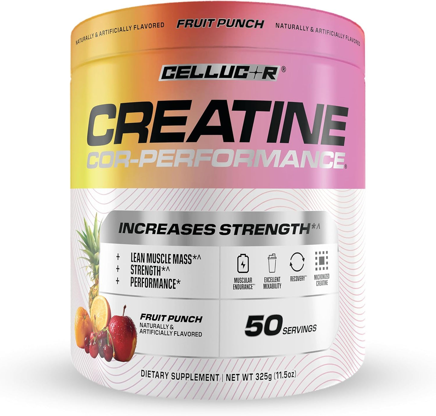Cellucor Creatine Powder, 50 Fruit Punch