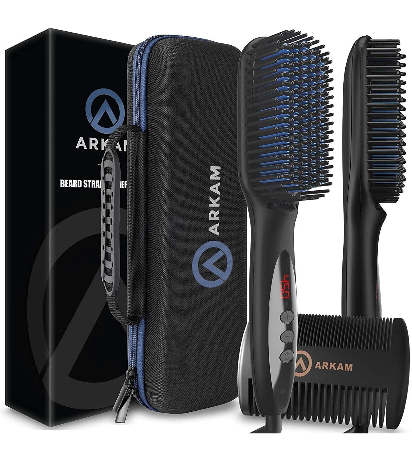 Beard Straightener - Heated Brush for Men