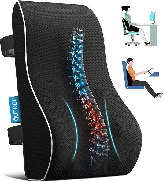 QUTOOL Memory‑Foam Lumbar Support Pillow