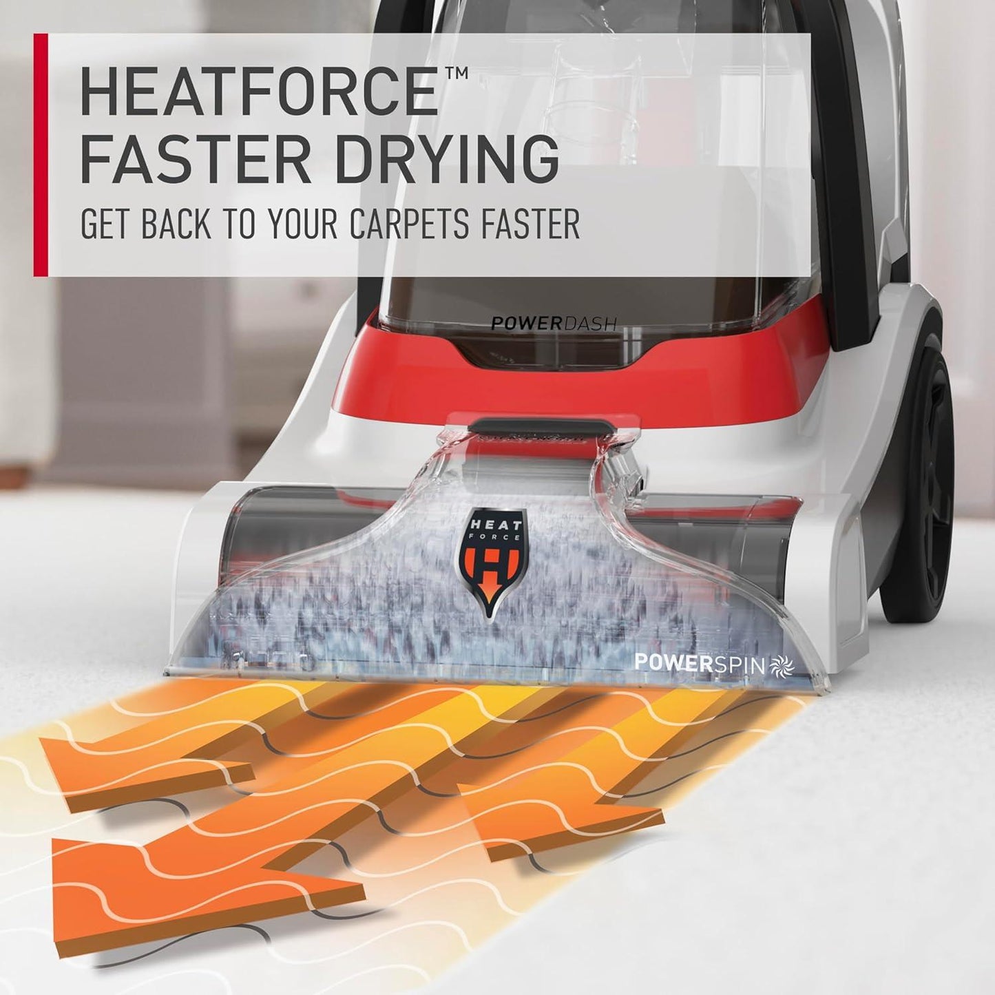 Hoover Carpet Cleaner - White & Red