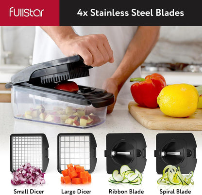 Vegetable Chopper - 7-in-1 Stainless Steel
