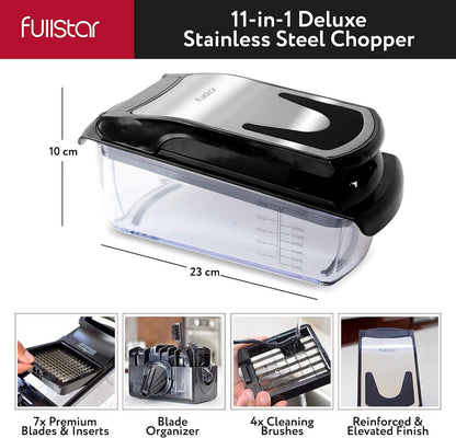 Vegetable Chopper - 7-in-1 Stainless Steel
