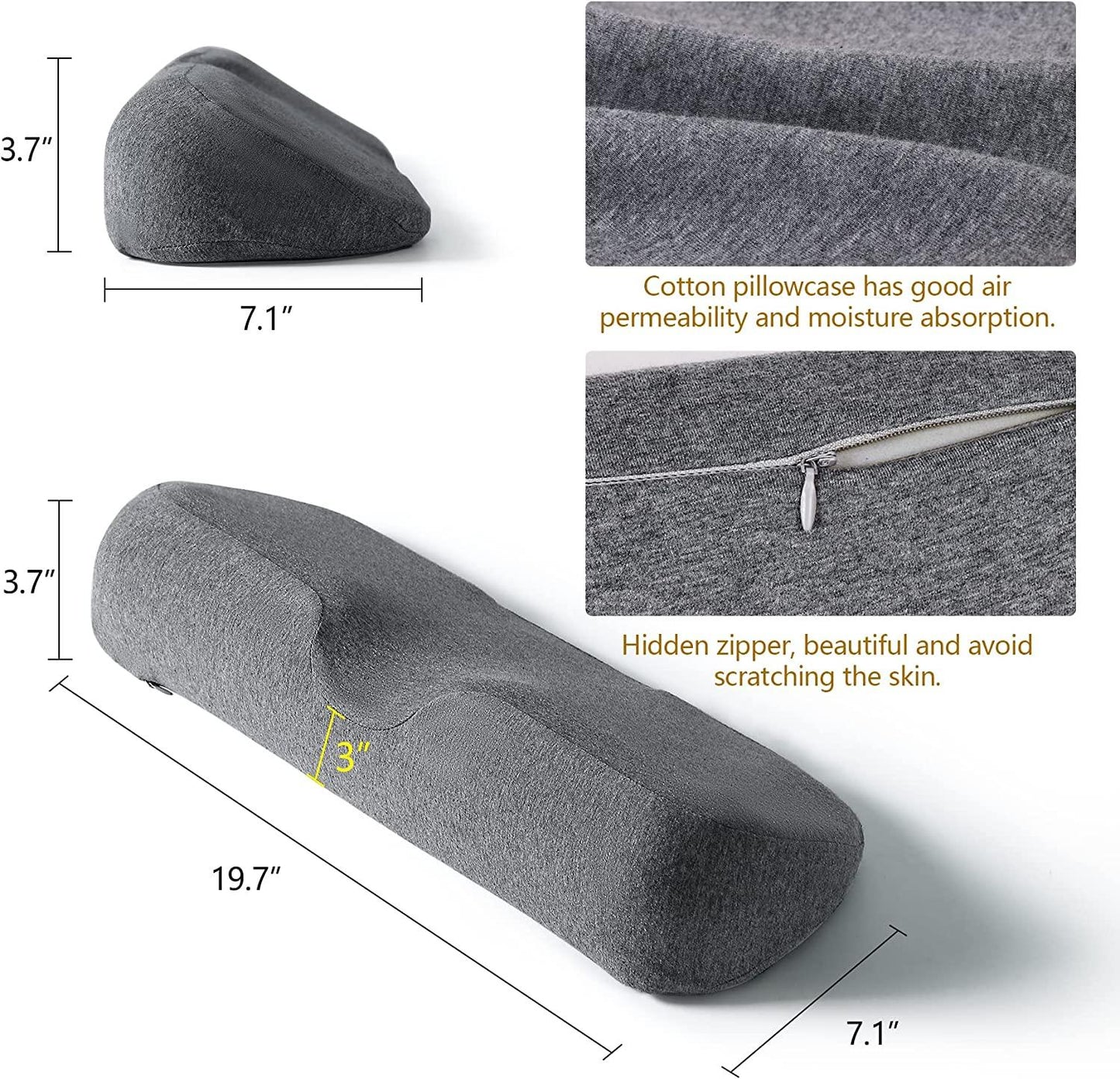 Cervical Memory Foam Neck Pillow – Pain Relief