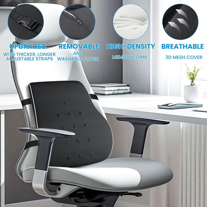 QUTOOL Memory‑Foam Lumbar Support Pillow