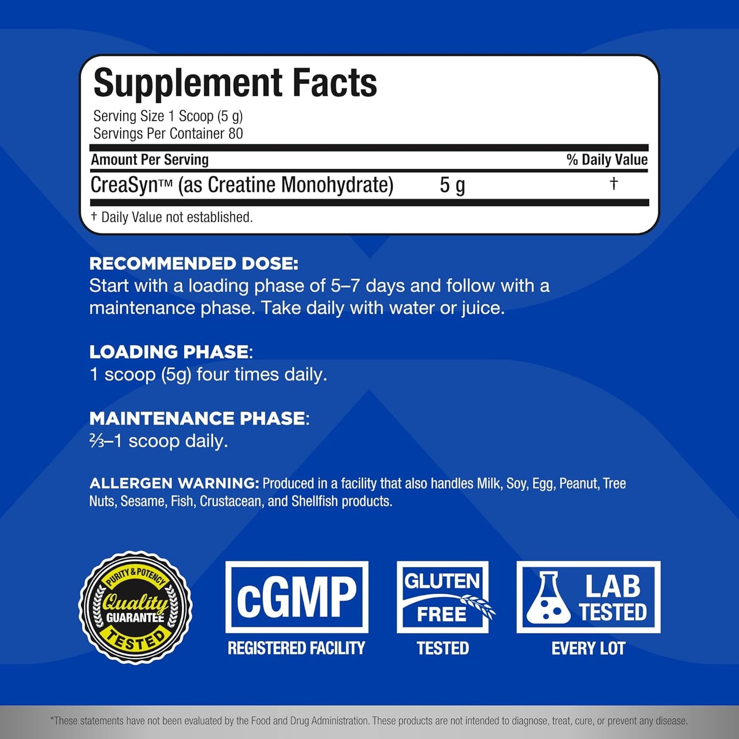 ALLMAX Creatine Monohydrate 400g, Micronized, Fast Absorbing