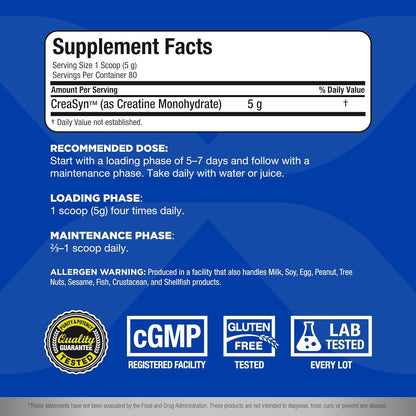 ALLMAX Creatine Monohydrate 400g, Micronized, Fast Absorbing