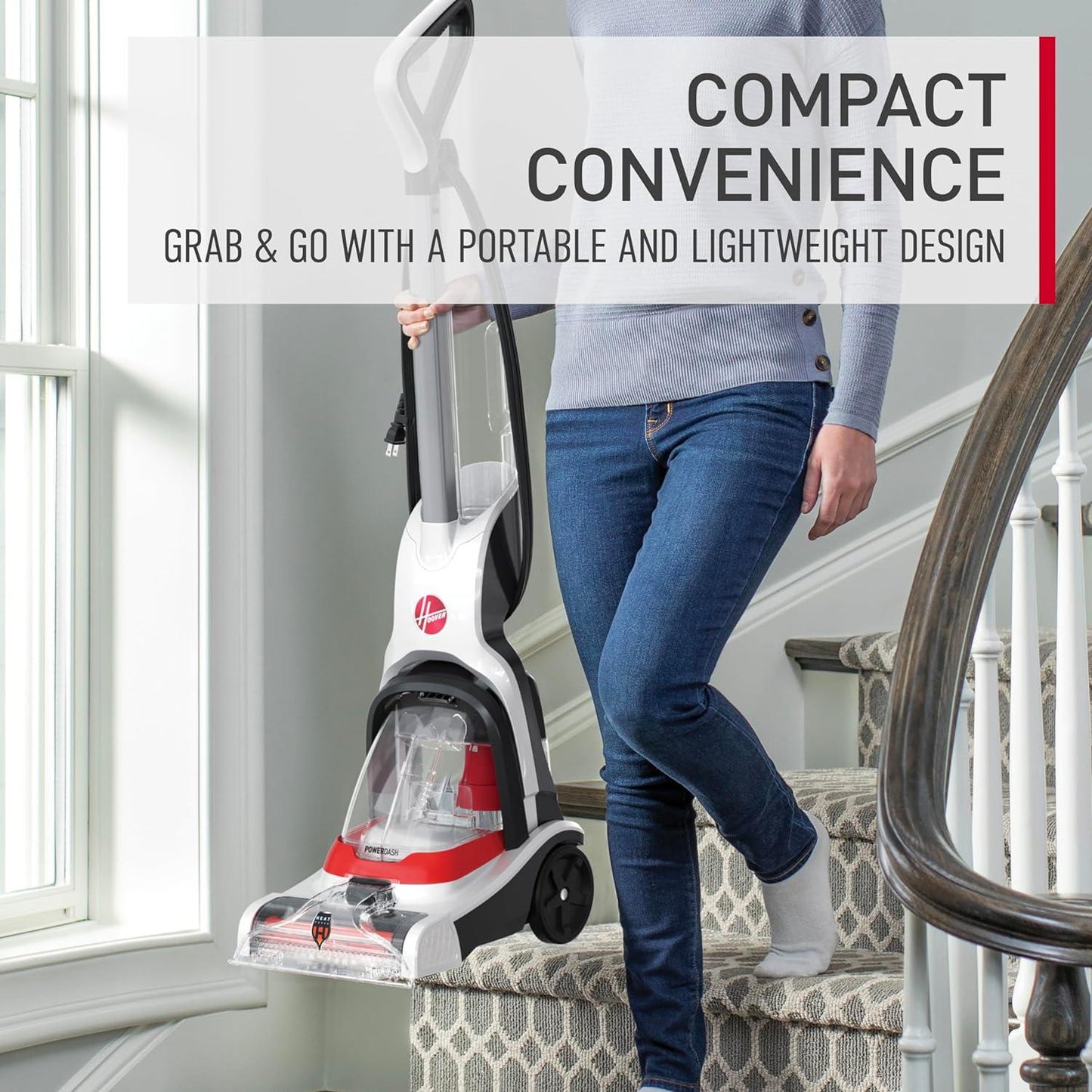 Hoover Carpet Cleaner - White & Red