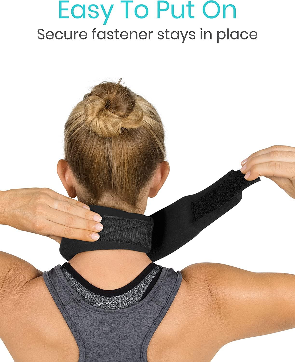 Neck Brace - Foam Cervical Collar, Black