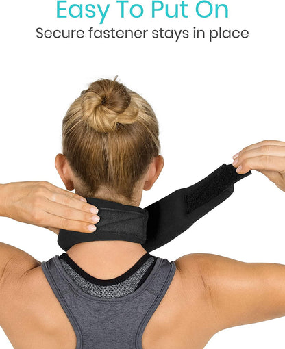 Neck Brace - Foam Cervical Collar, Black