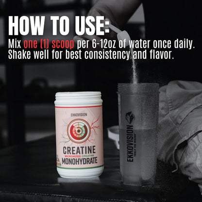 Ekkovision Creatine Monohydrate, 100 Servings, Unflavored