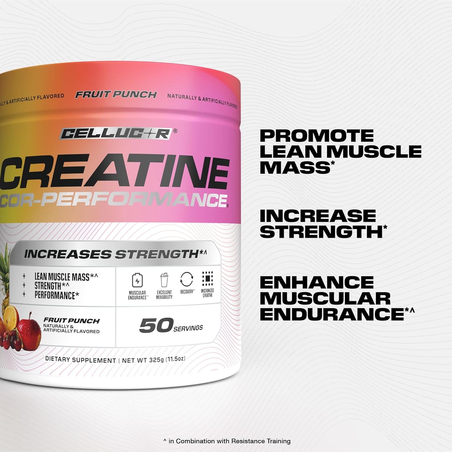 Cellucor Creatine Powder, 50 Fruit Punch