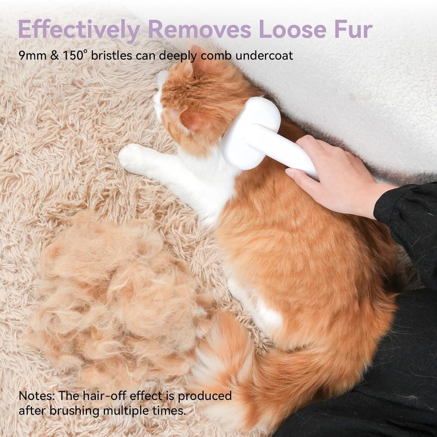 Cat Brush - Self-Cleaning for Short & Long Hair