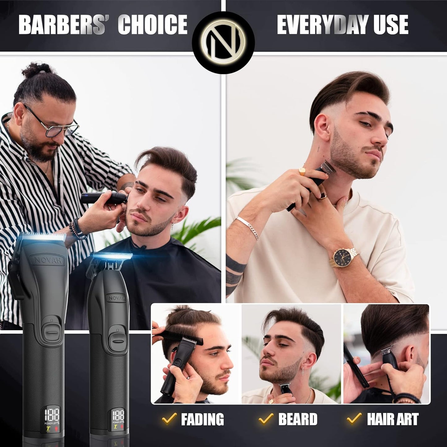 Novah Professional Hair Clippers for Men