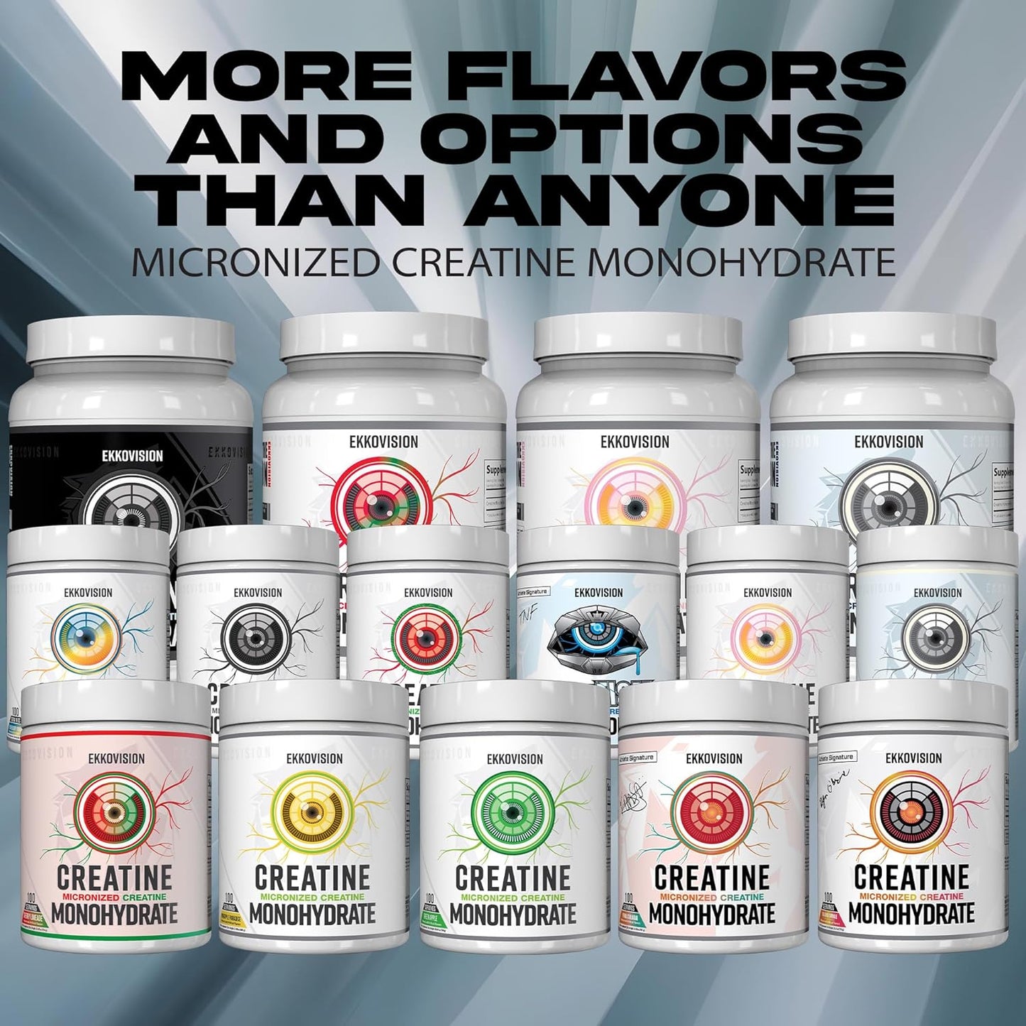 Ekkovision Creatine Monohydrate, 100 Servings, Unflavored
