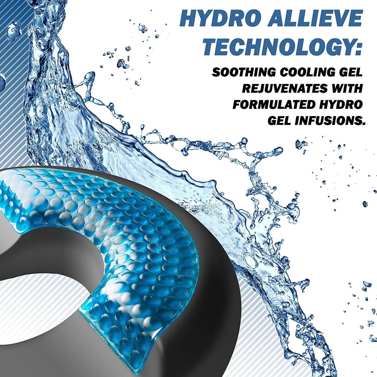 Charcoal Donut Pillow – Tailbone & Sciatica Relief
