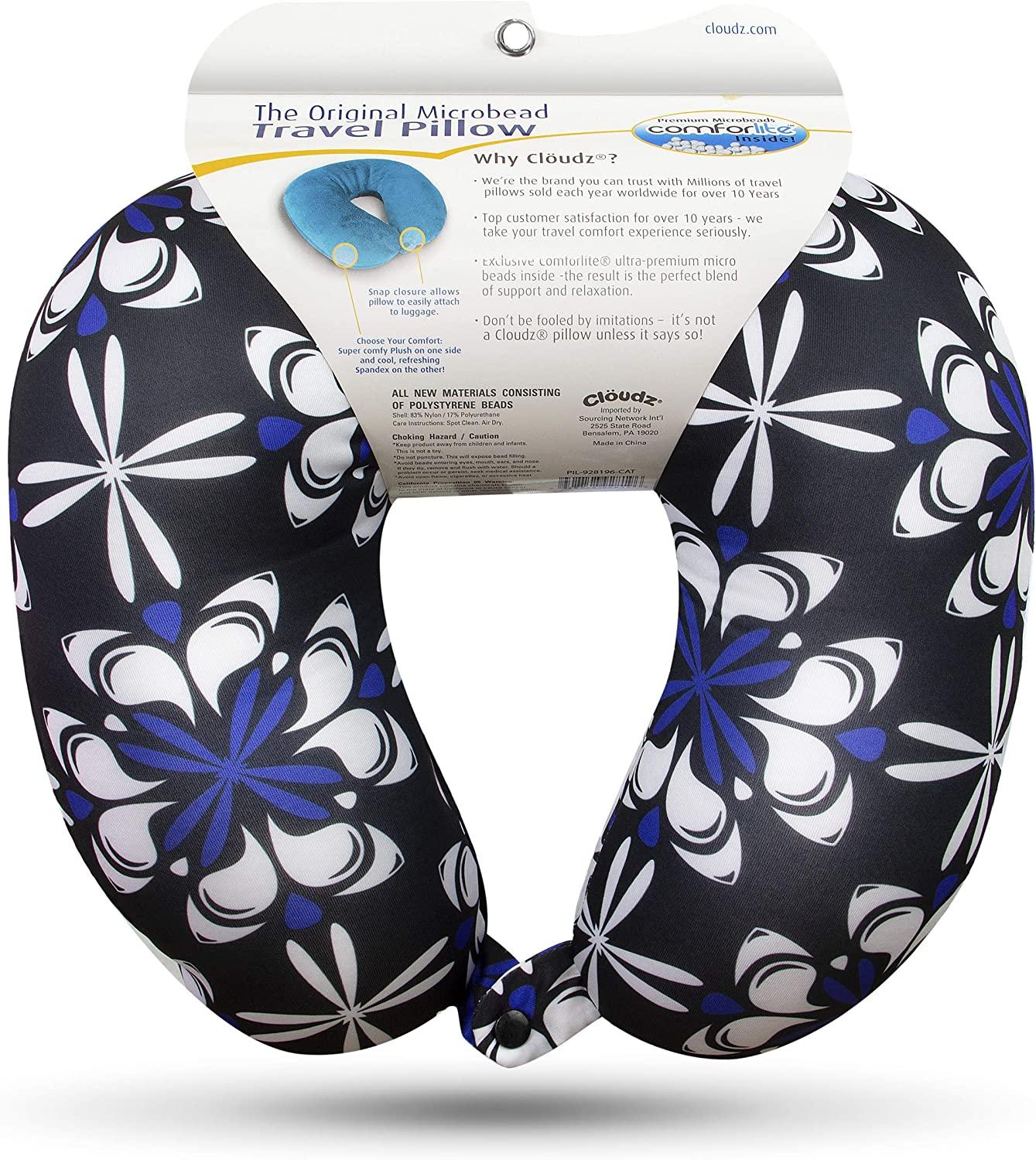 Microbead Travel Neck Pillow - Floral